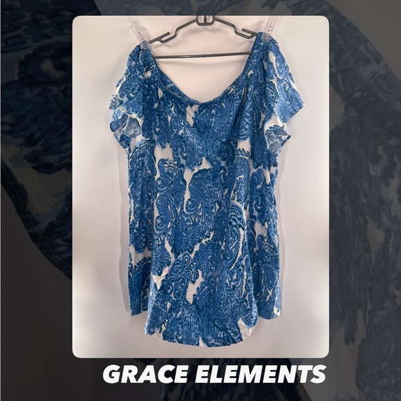 EUC Grace Elements Paisley Off The Shoulder Dress - Picture 1 of 6